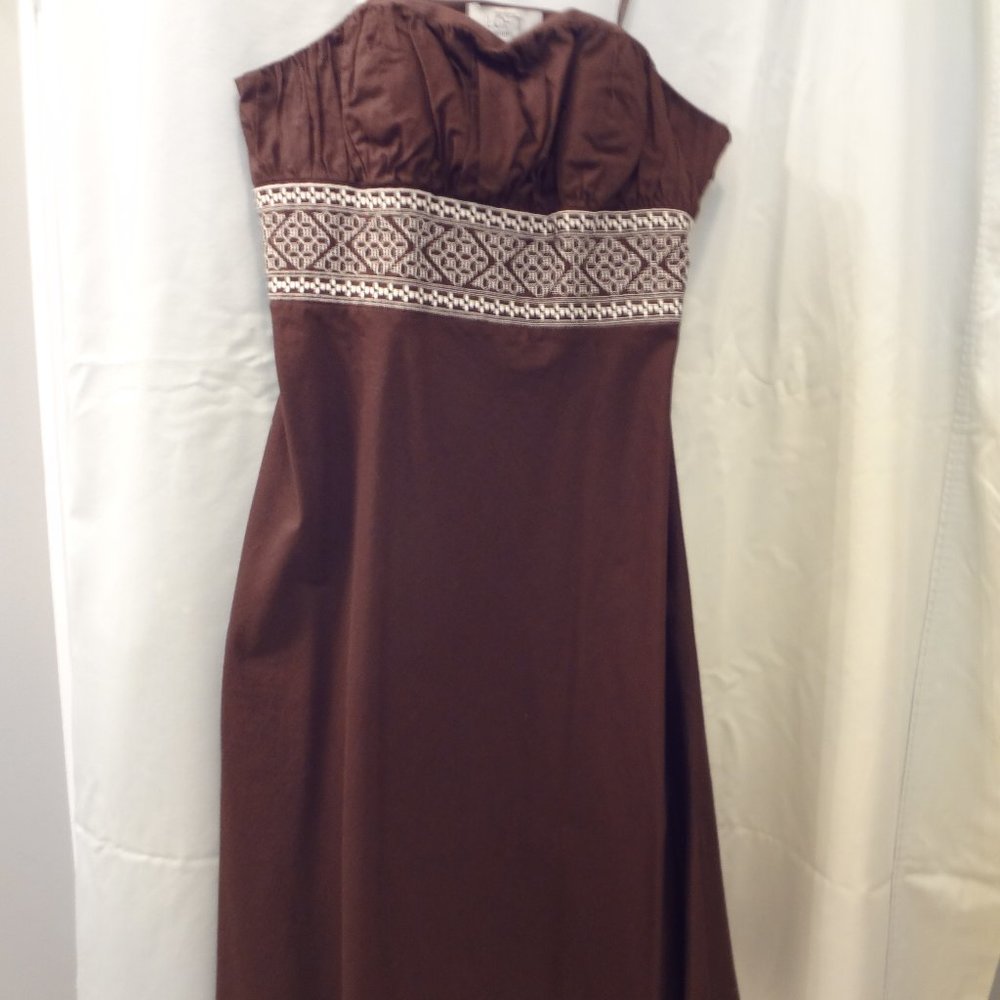 Ann Taylor Loft strapless dress, Size 4P